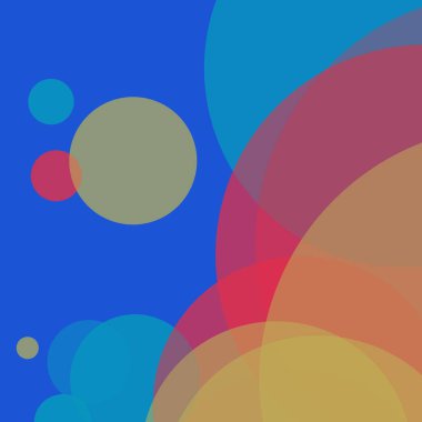 Basit daireler sanatsal iş renkli duvar kağıdı tasarımı