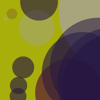 Basit daireler sanatsal iş renkli duvar kağıdı tasarımı