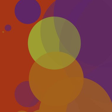 Basit daireler sanatsal iş renkli duvar kağıdı tasarımı