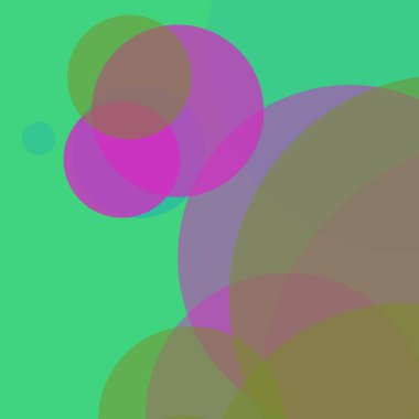 Basit daireler sanatsal iş renkli duvar kağıdı tasarımı