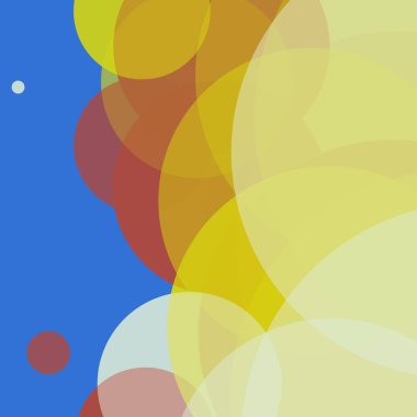 Basit daireler sanatsal iş renkli duvar kağıdı tasarımı