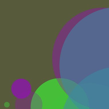 Basit daireler sanatsal iş renkli duvar kağıdı tasarımı