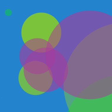 Basit daireler sanatsal iş renkli duvar kağıdı tasarımı