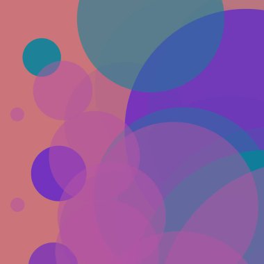 Basit daireler sanatsal iş renkli duvar kağıdı tasarımı