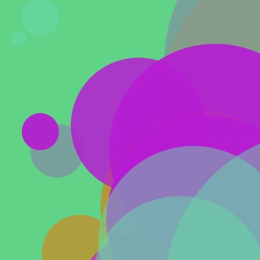 Basit daireler sanatsal iş renkli duvar kağıdı tasarımı