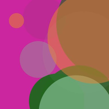 Basit daireler sanatsal iş renkli duvar kağıdı tasarımı