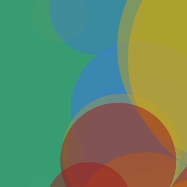 Renkli basit daireler iş arkaplan tasarımı