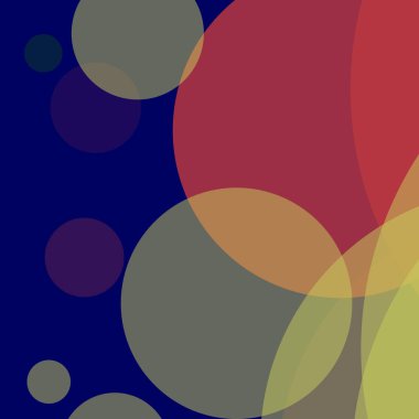 Basit daireler renkli arkaplan tasarımı