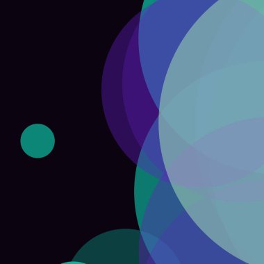 Basit daireler renkli arkaplan tasarımı