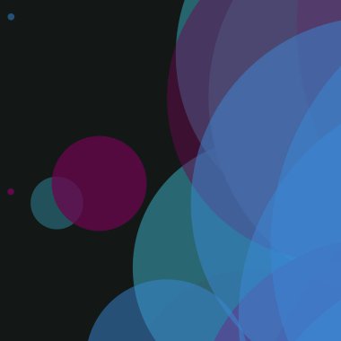 Basit daireler renkli arkaplan tasarımı