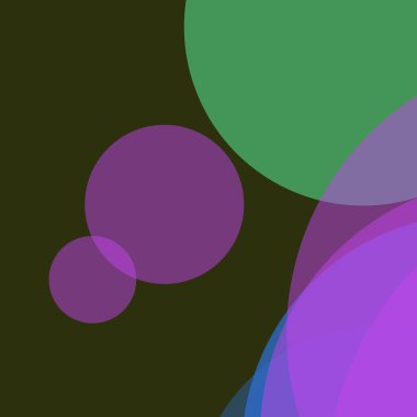 Basit daireler renkli arkaplan tasarımı