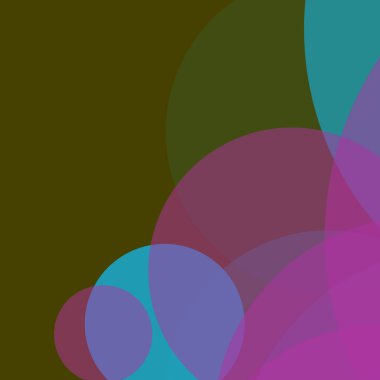 Basit daireler renkli arkaplan tasarımı