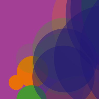 Basit daireler renkli arkaplan tasarımı