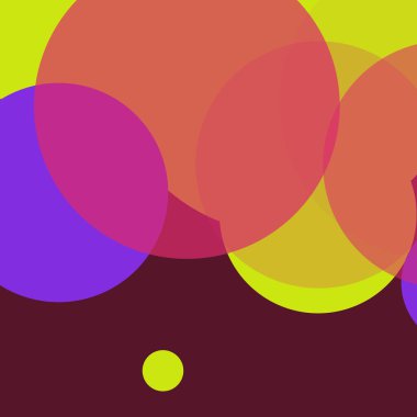 Basit daireler renkli arkaplan tasarımı