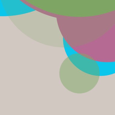 Basit daireler renkli arkaplan tasarımı