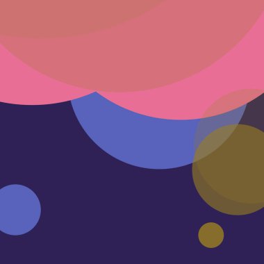 Basit daireler renkli arkaplan tasarımı