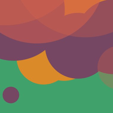 Basit daireler renkli arkaplan tasarımı