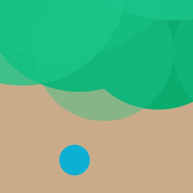 Basit daireler renkli arkaplan tasarımı