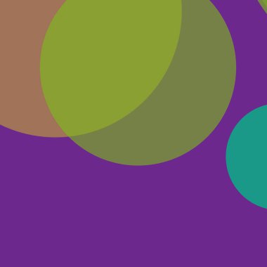 Basit daireler renkli arkaplan tasarımı