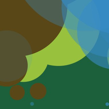 Basit daireler renkli arkaplan tasarımı