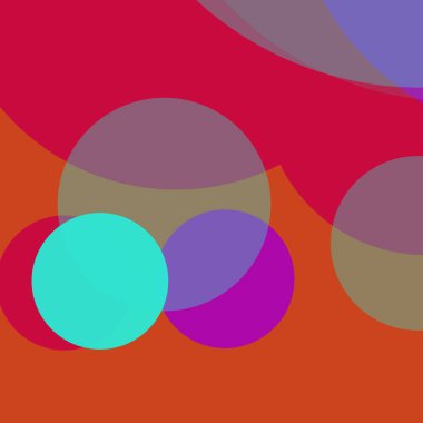 Basit daireler renkli arkaplan tasarımı