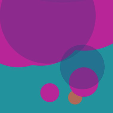 Basit daireler renkli arkaplan tasarımı