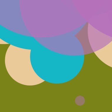 Basit daireler renkli arkaplan tasarımı