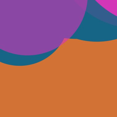 Basit daireler renkli arkaplan tasarımı