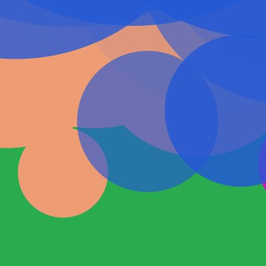 Basit daireler renkli arkaplan tasarımı