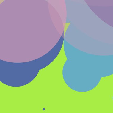 Basit daireler renkli arkaplan tasarımı