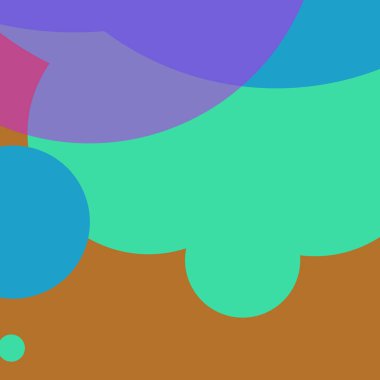 Basit daireler renkli arkaplan tasarımı