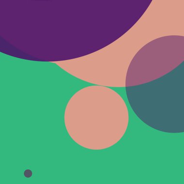 Basit daireler renkli arkaplan tasarımı