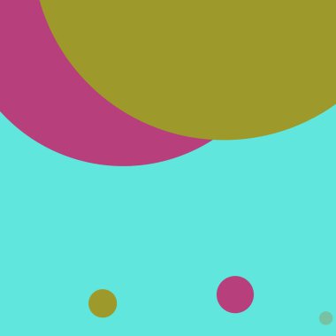 Basit daireler renkli arkaplan tasarımı