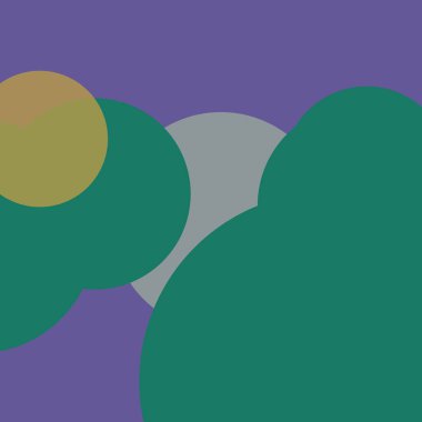 Kabarcık düz renkli basit soyut daireler iş arka plan tasarımı