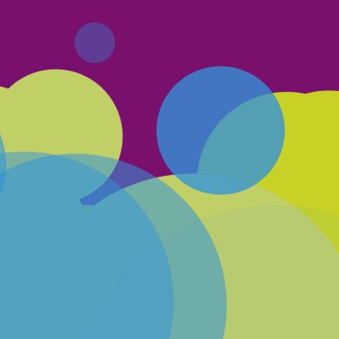 Kabarcık düz renkli basit soyut daireler iş arka plan tasarımı