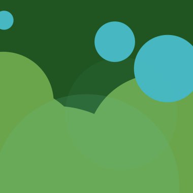 Kabarcık düz renkli basit soyut daireler iş arka plan tasarımı