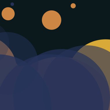 Kabarcık düz renkli basit soyut daireler iş arka plan tasarımı