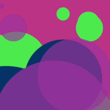 Kabarcık düz renkli basit soyut daireler iş arka plan tasarımı