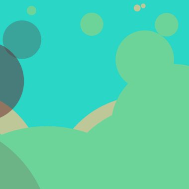 Kabarcık düz renkli basit soyut daireler iş arka plan tasarımı