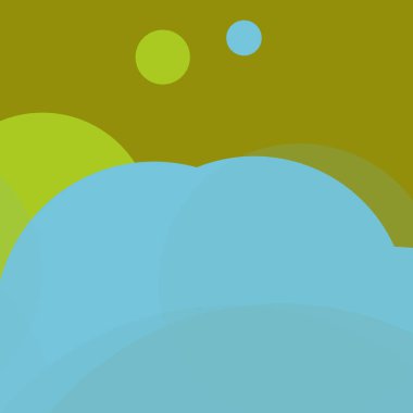 Kabarcık düz renkli basit soyut daireler iş arka plan tasarımı