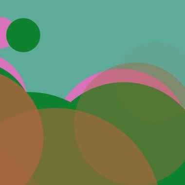 Kabarcık düz renkli basit soyut daireler iş arka plan tasarımı