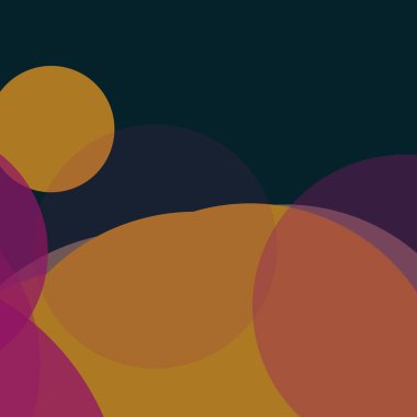 Kabarcık düz renkli basit soyut daireler iş arka plan tasarımı