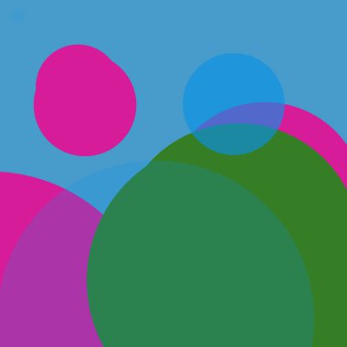 Kabarcık düz renkli basit soyut daireler iş arka plan tasarımı