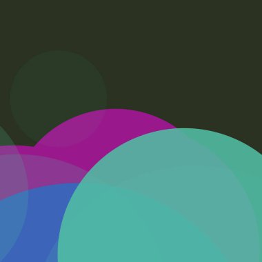 Kabarcık düz renkli basit soyut daireler iş arka plan tasarımı