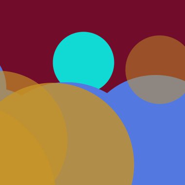 Kabarcık düz renkli basit soyut daireler iş arka plan tasarımı