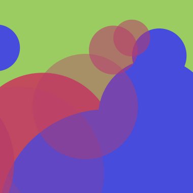 Kabarcık düz renkli basit soyut daireler iş arka plan tasarımı