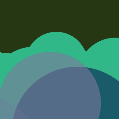 Kabarcık düz renkli basit soyut daireler iş arka plan tasarımı