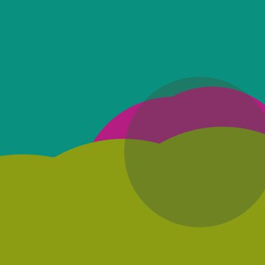 Kabarcık düz renkli basit soyut daireler iş arka plan tasarımı