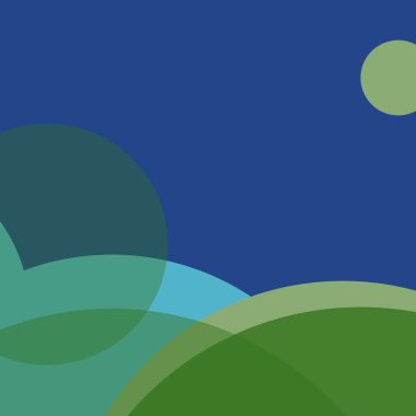 Kabarcık düz renkli basit soyut daireler iş arka plan tasarımı