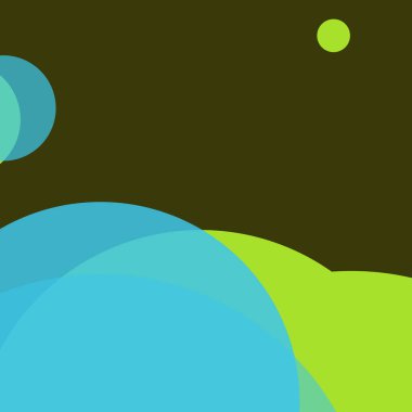 Kabarcık düz renkli basit soyut daireler iş arka plan tasarımı